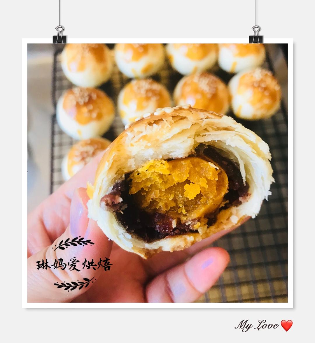 蛋黄酥：抹茶酥：（奶黄味）