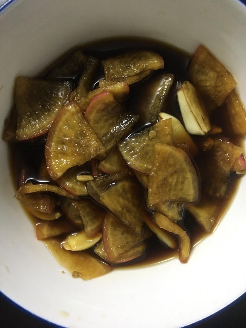 三步爽口酸酸辣辣腌萝卜片小咸菜