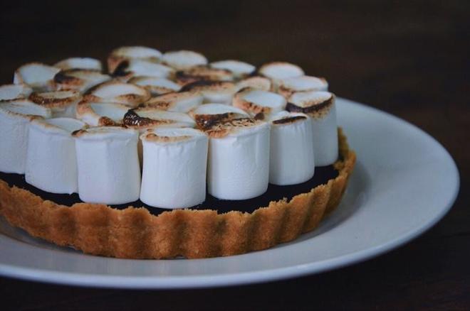 烤棉花糖巧克力派 s'more pie（低油低脂版）的做法