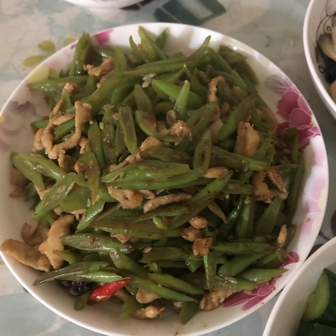 扁豆角丝炒肉