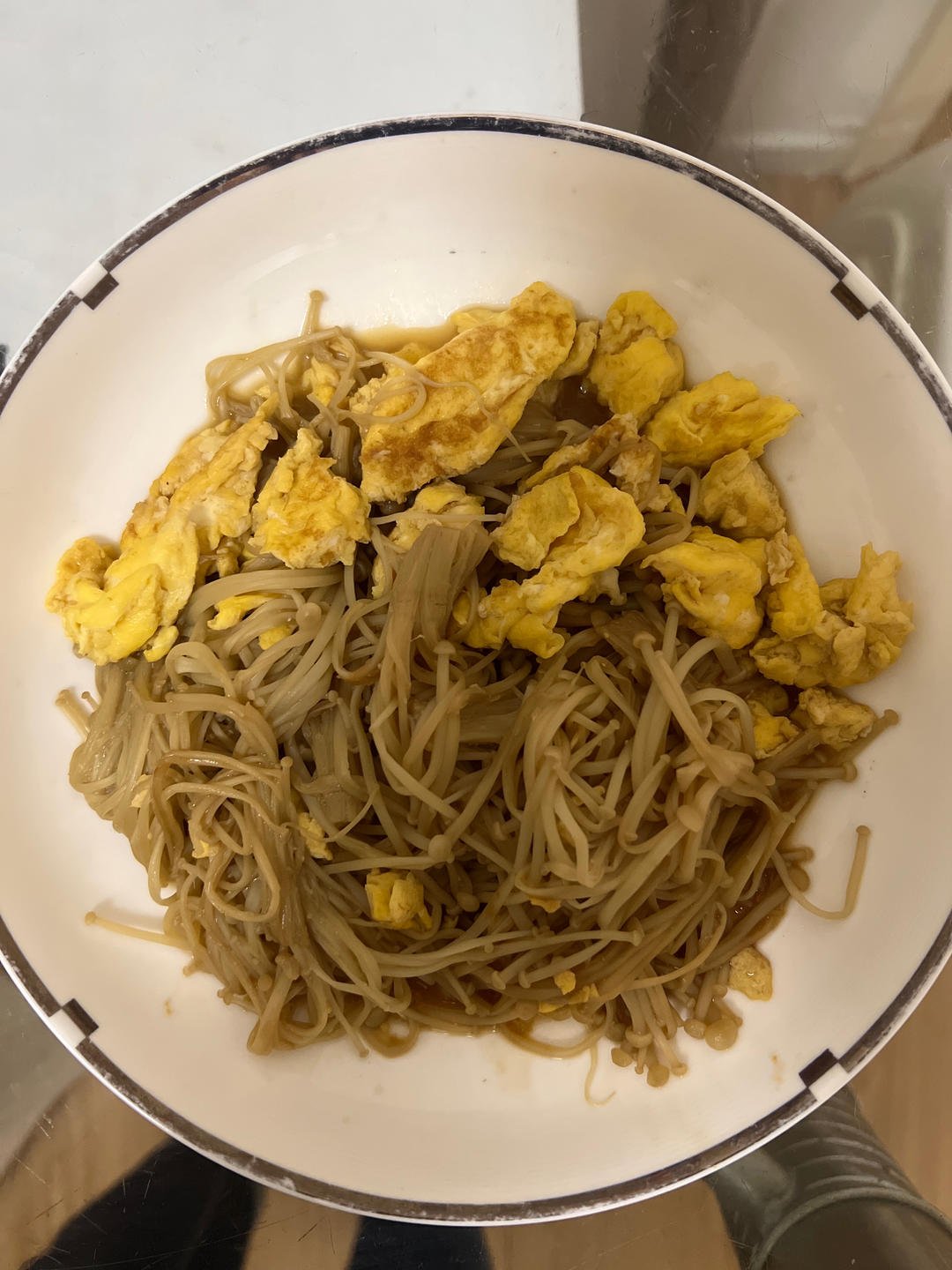 金针菇炒鸡蛋