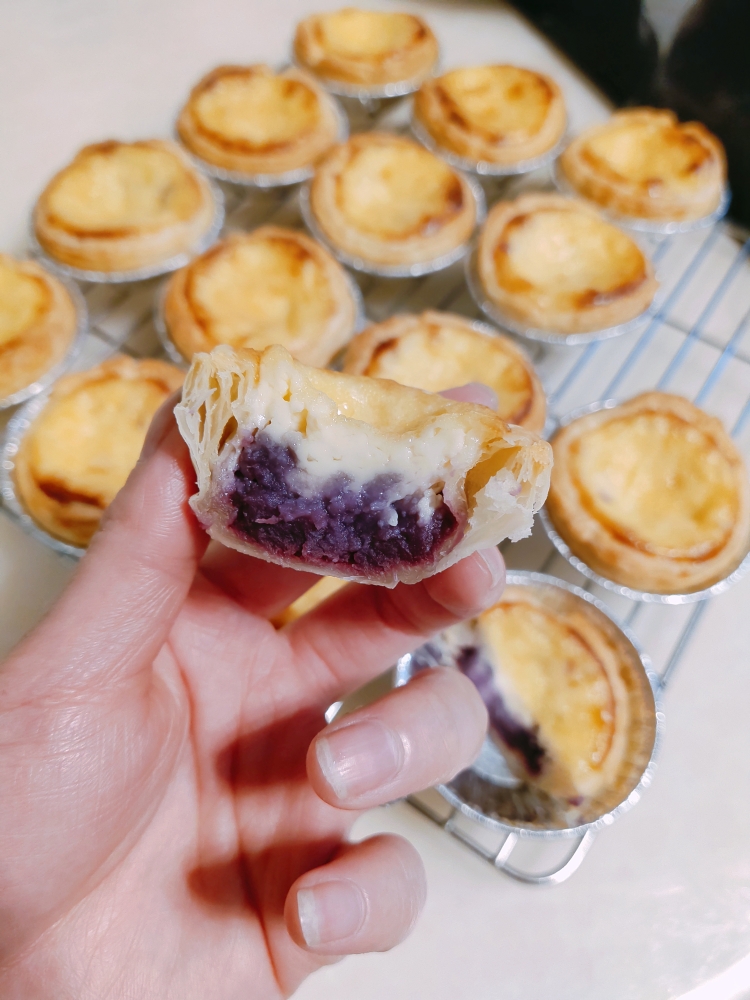 紫薯蛋挞的做法