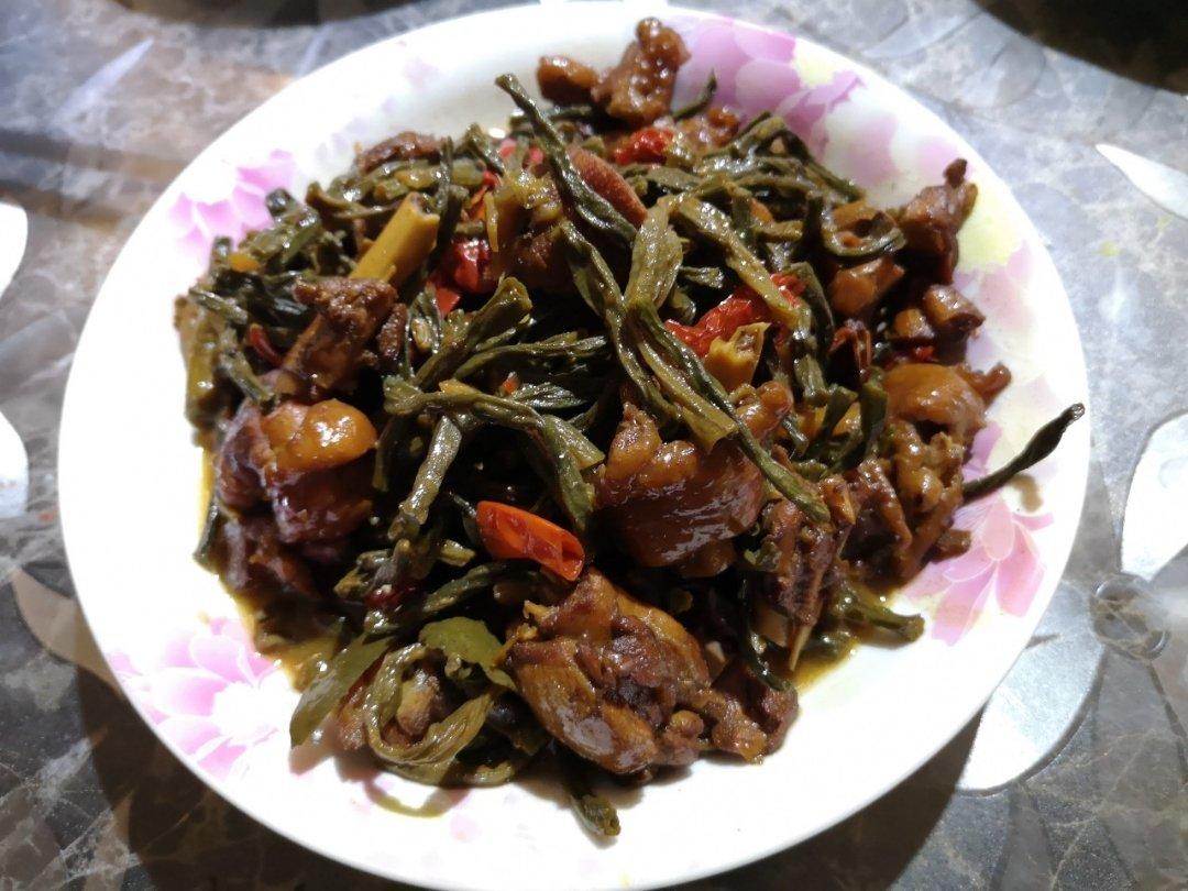 干豆角烧鸡公
