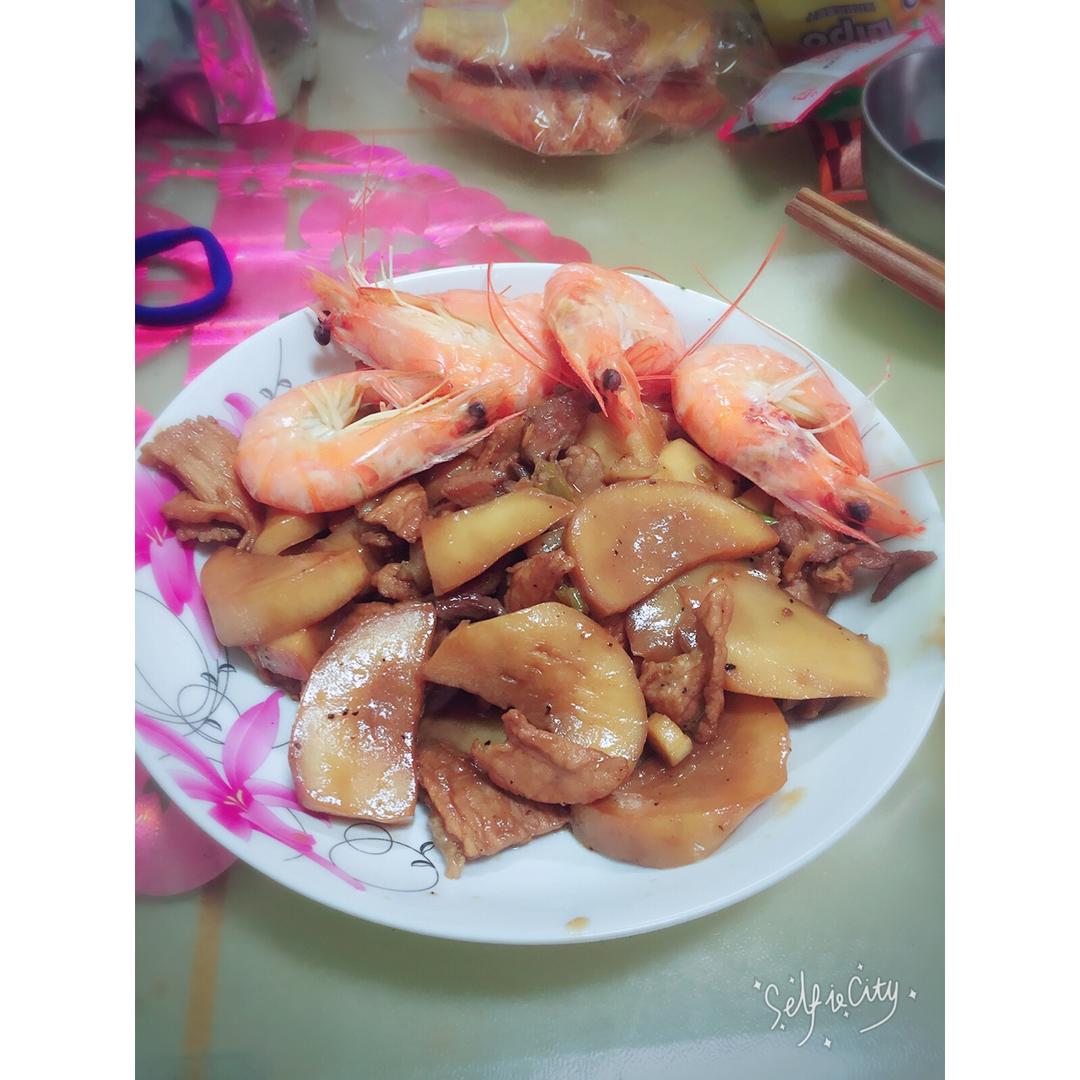 肉炒杏鲍菇