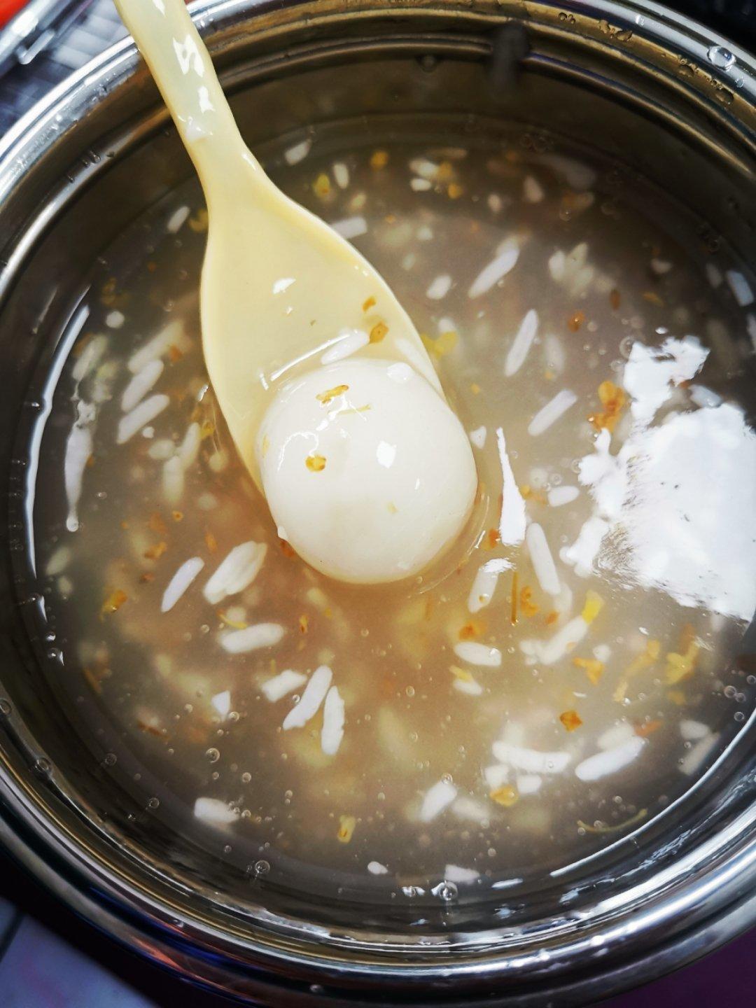 懒惰的松鼠做的米酒桂花糊