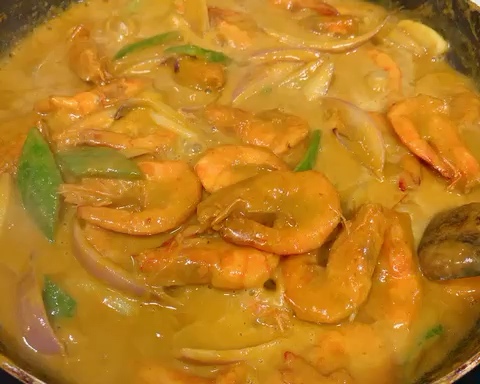 泰式咖喱虾🦐（复刻泰式餐厅百分之九十）的做法 步骤11