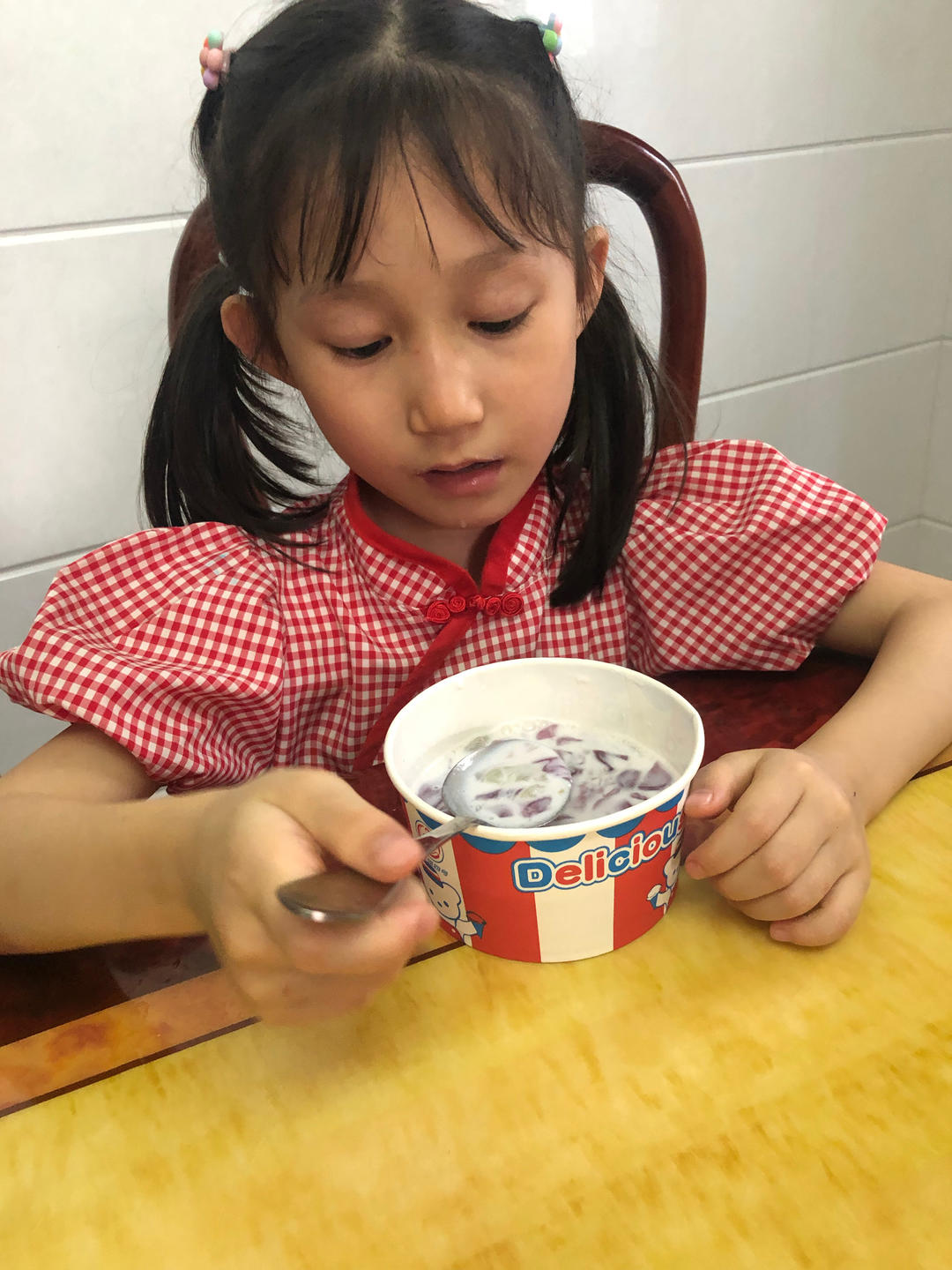 夏天必备饮品‼️葡萄冻撞奶冻，清凉爽滑超好喝