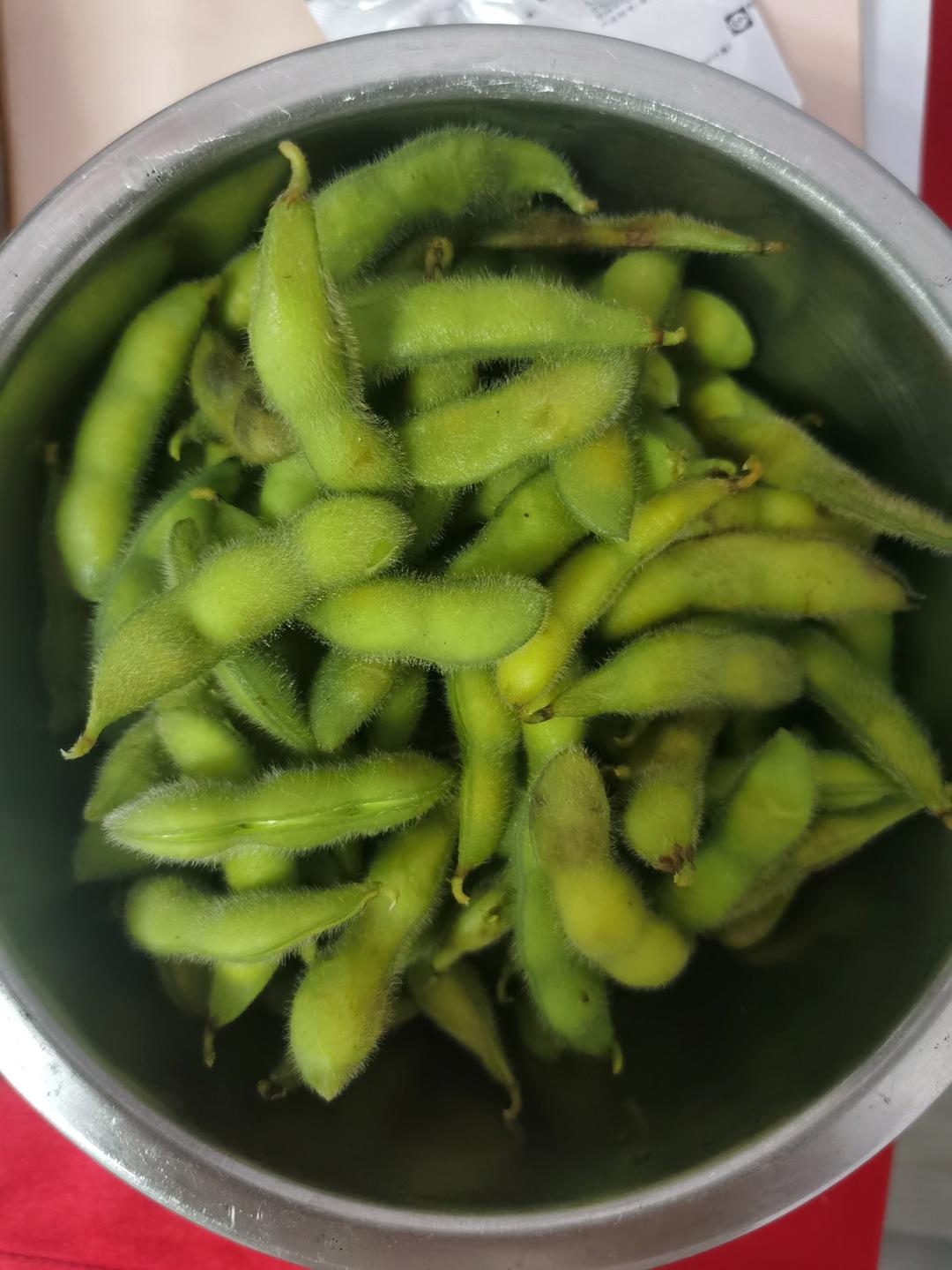 煮毛豆—不会变色版