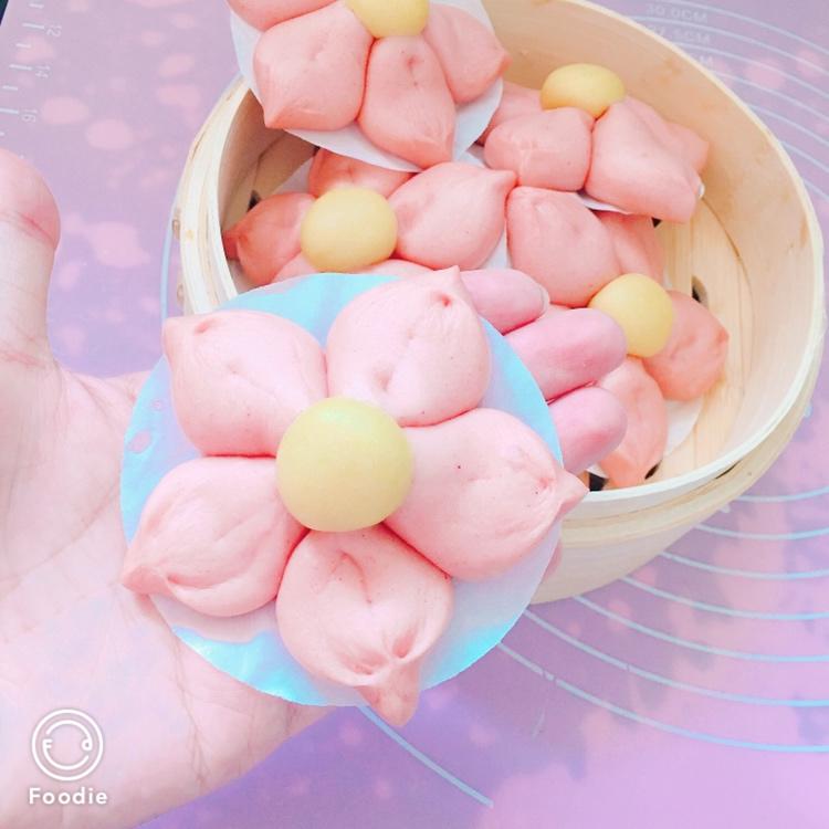 【原创】春天三月桃花馒头