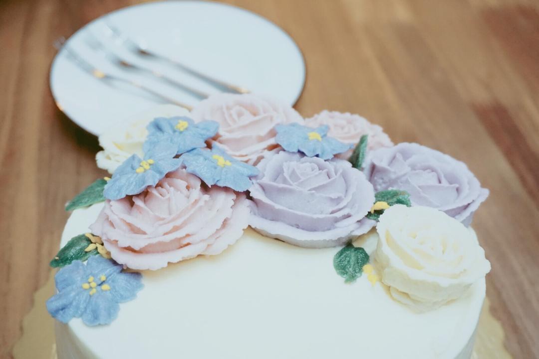 韩式裱花配方—豆沙奶油霜