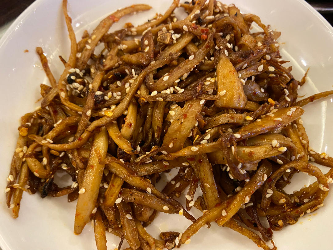 越嚼越香‼️比肉还要好吃👉干煸孜然杏鲍菇