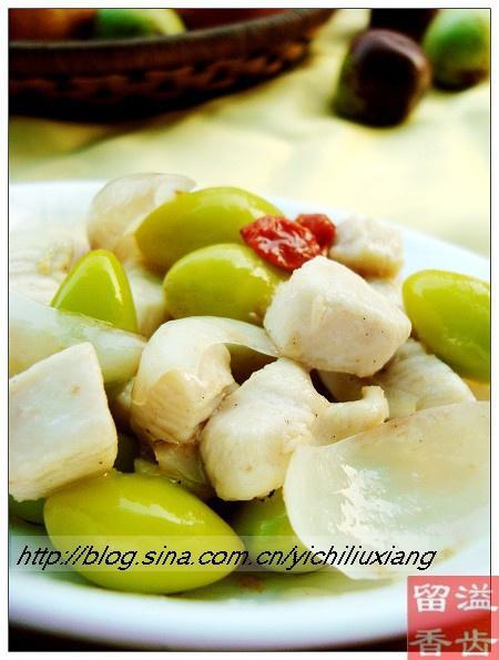 银杏百合鸡丁