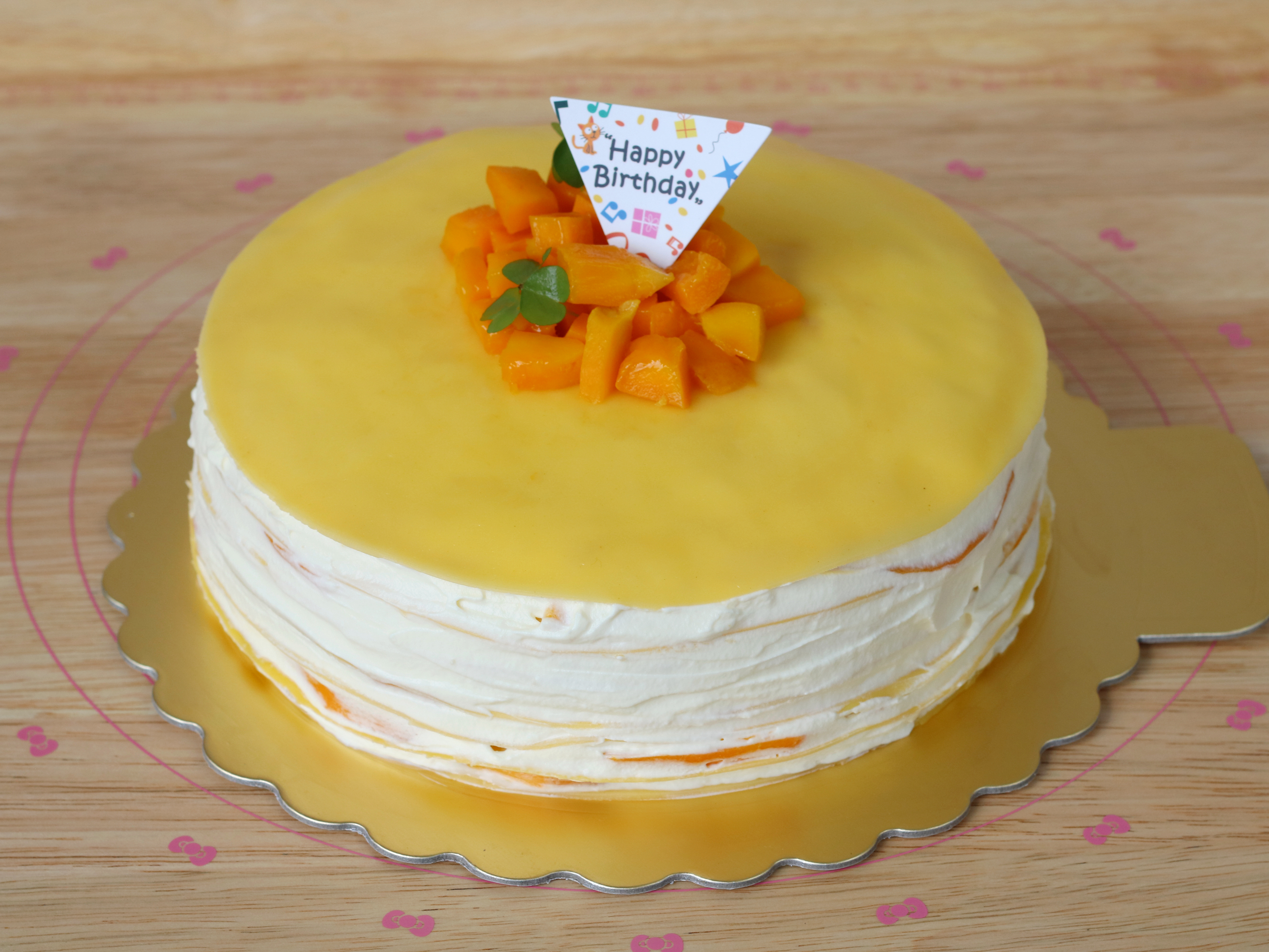 8寸千层芒果蛋糕的做法 步骤19