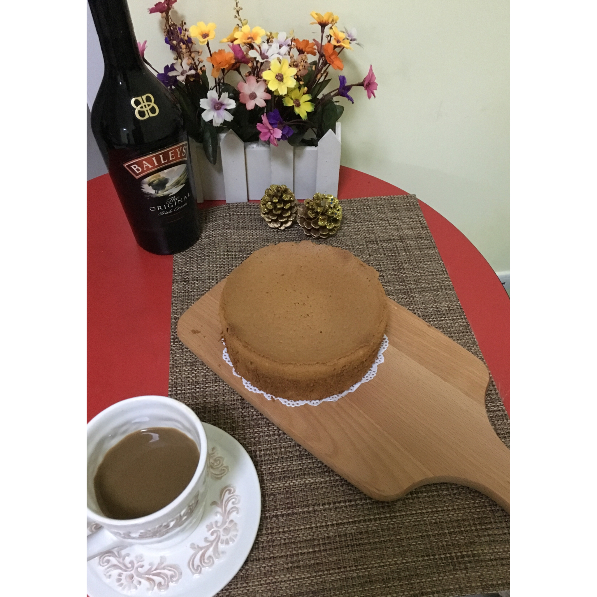 咖啡百利甜戚风