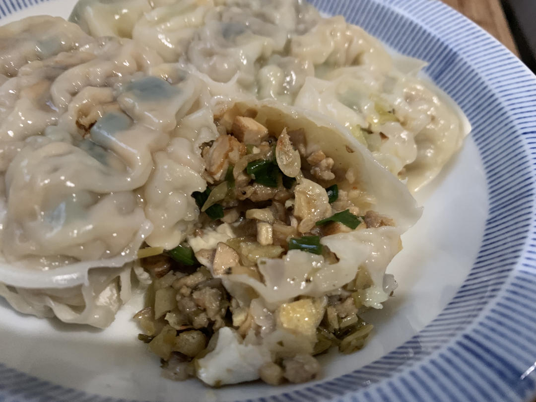 “大肚”圆滚滚的台州扁食