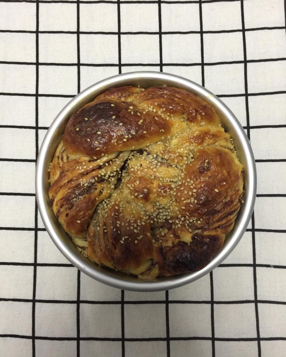 入门级不用揉出膜的手撕紫薯面包无黄油版