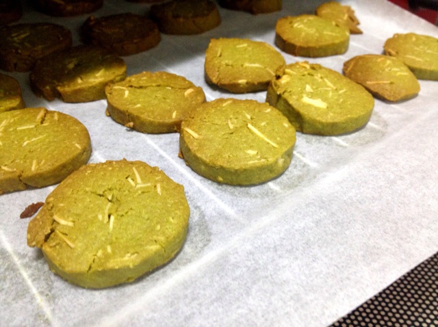 抹茶杏仁饼干