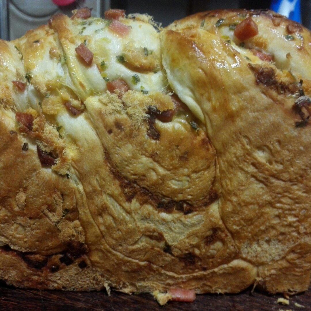 香葱肉松手撕吐司