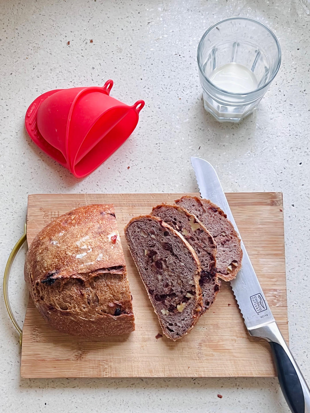 德国婆婆秘方·只多一料·香得上天的全麦核桃蔓越欧包