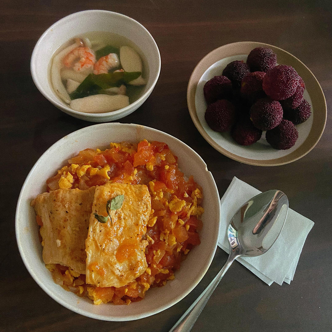 番茄浓汤烩饭