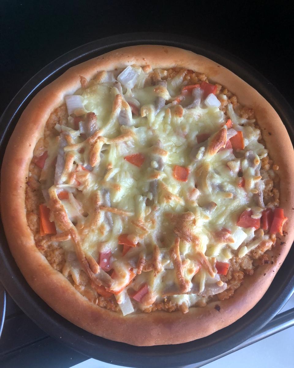 儿子说比BSK好吃的披萨（含披萨酱、饼底做法）