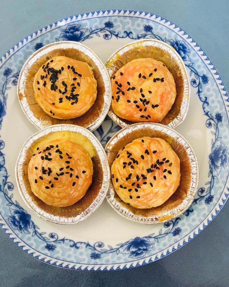 紫薯爆浆芝士球