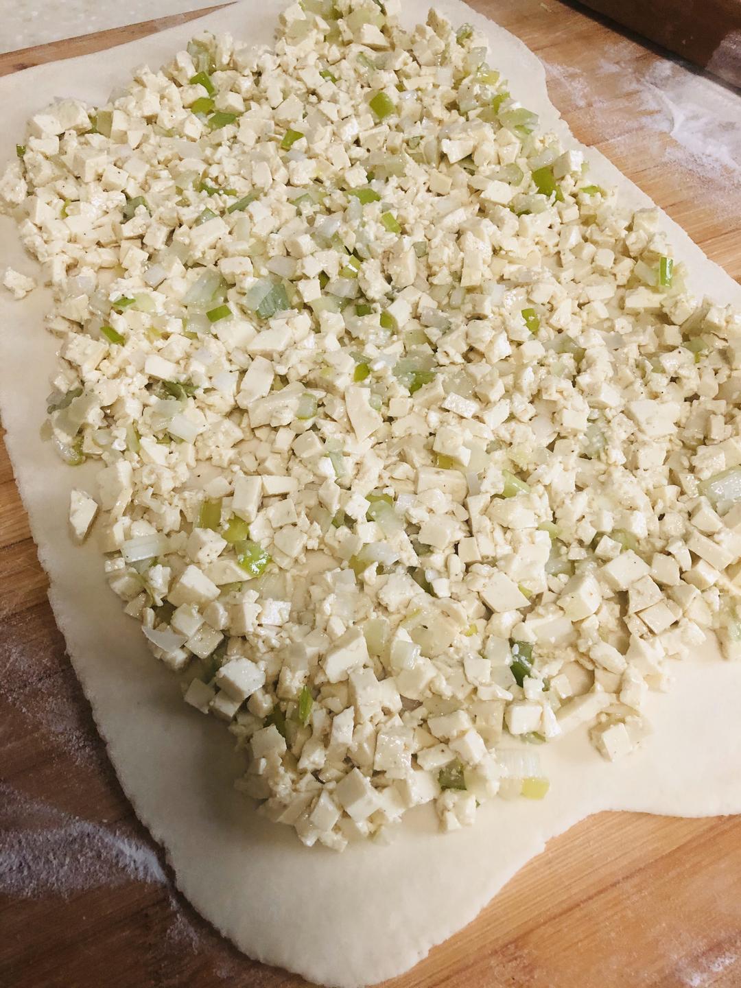 发面豆腐卷的做法 步骤7