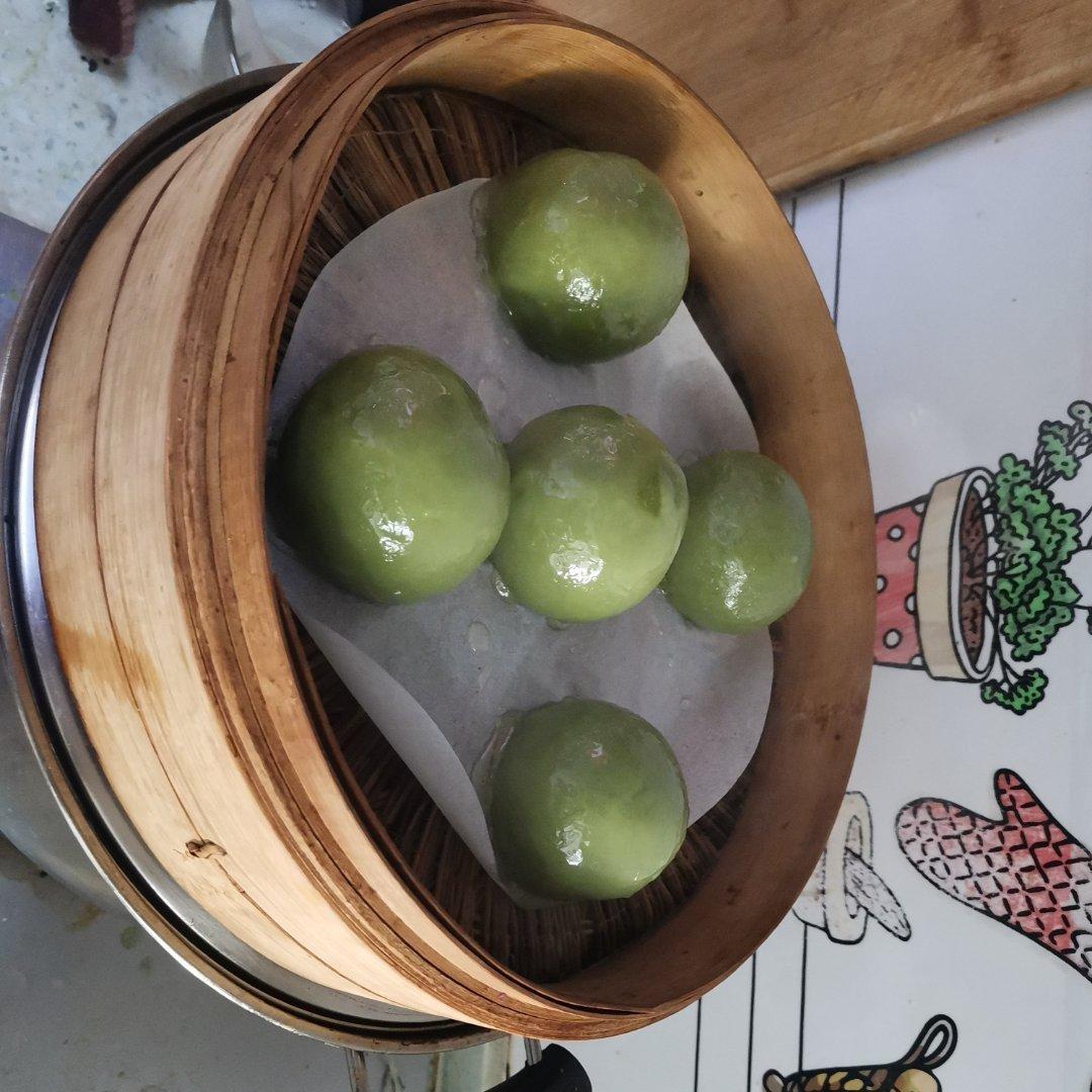 咸蛋黄肉松艾糍（青团）