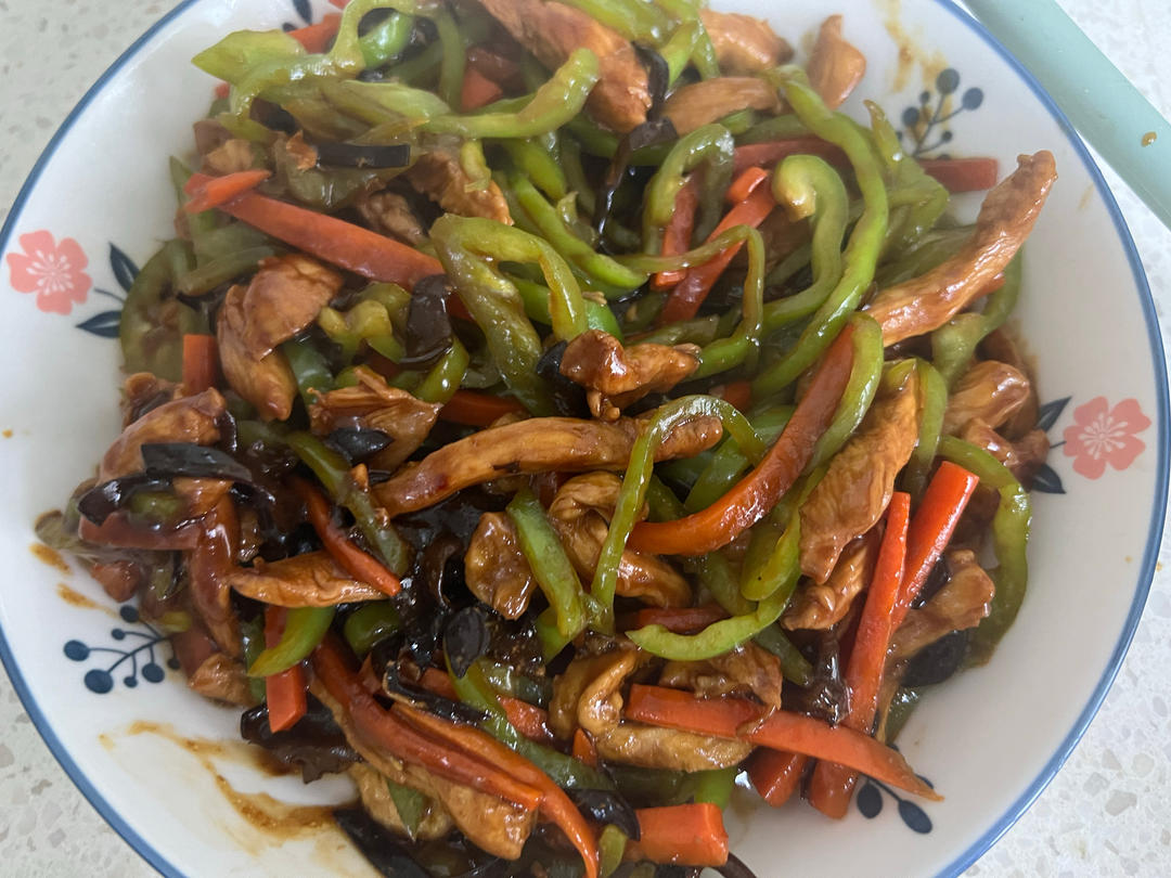 无敌下饭低脂鸡胸肉版鱼香肉丝