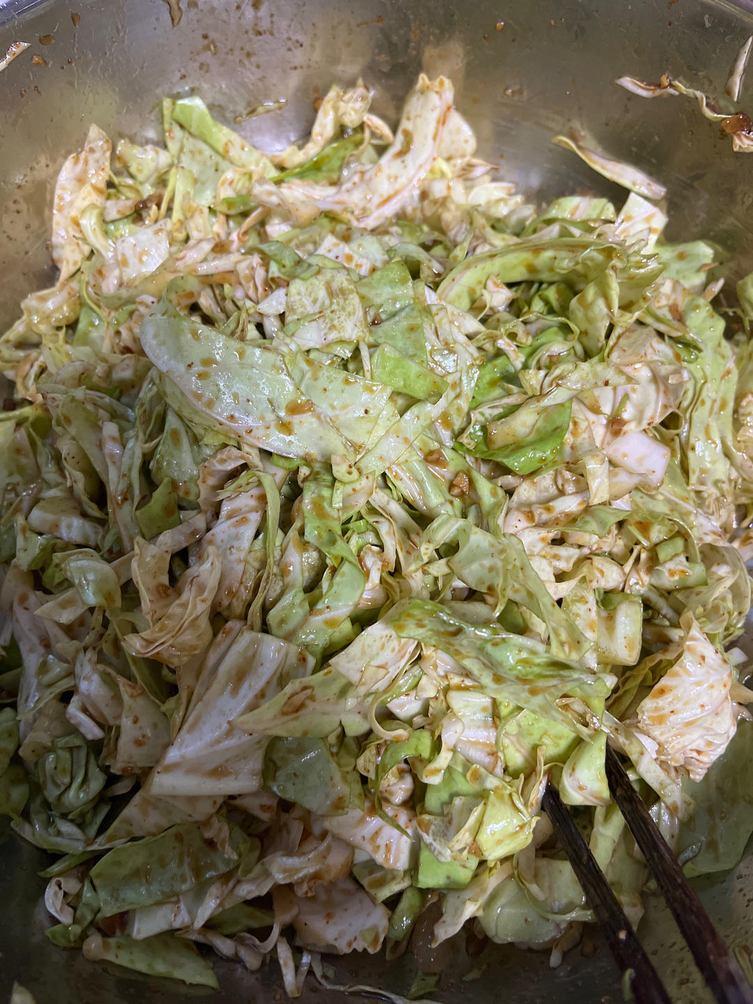 放在冷面或者臭豆腐里的甘蓝泡菜