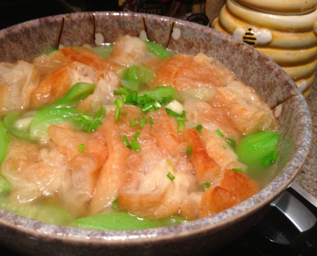 丝瓜油条汤