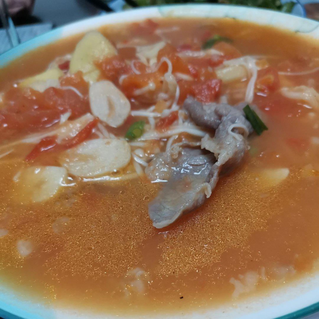 番茄肥牛金针菇