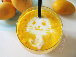 科学健康吸猫---芒果酸奶的做法 步骤4