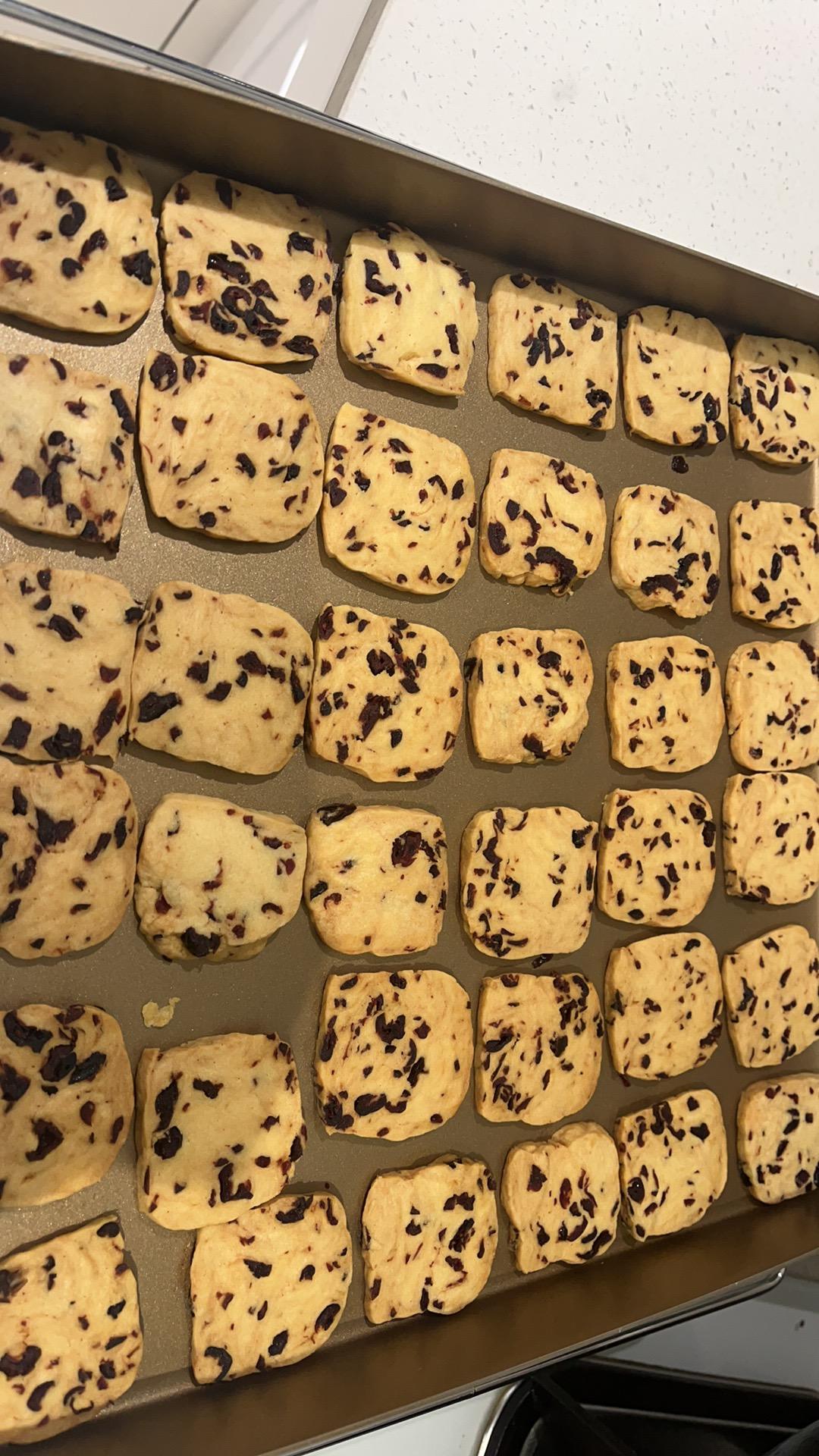 低糖少油版蔓越莓饼干