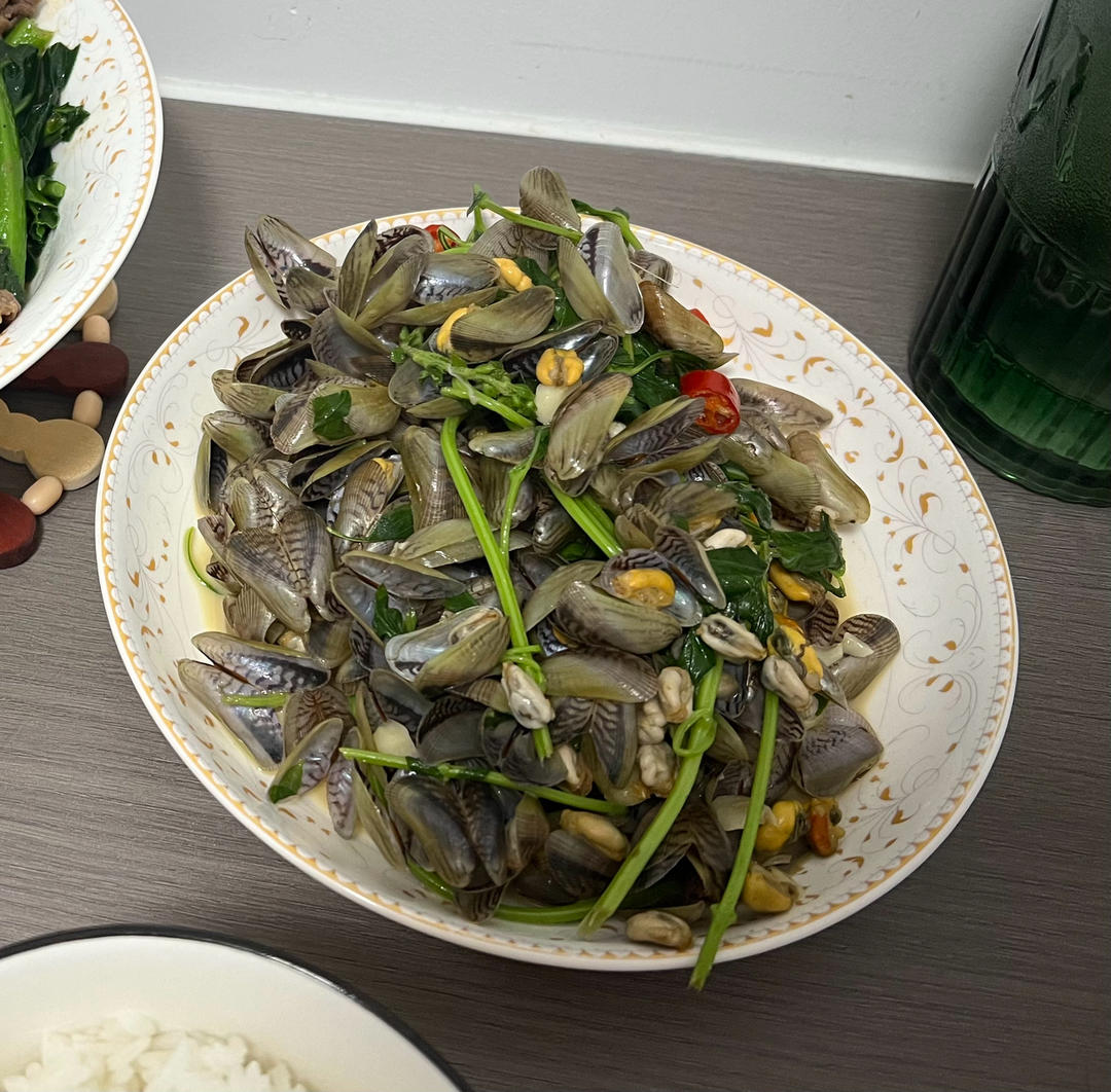 潮汕炒薄壳（潮汕人的最爱）