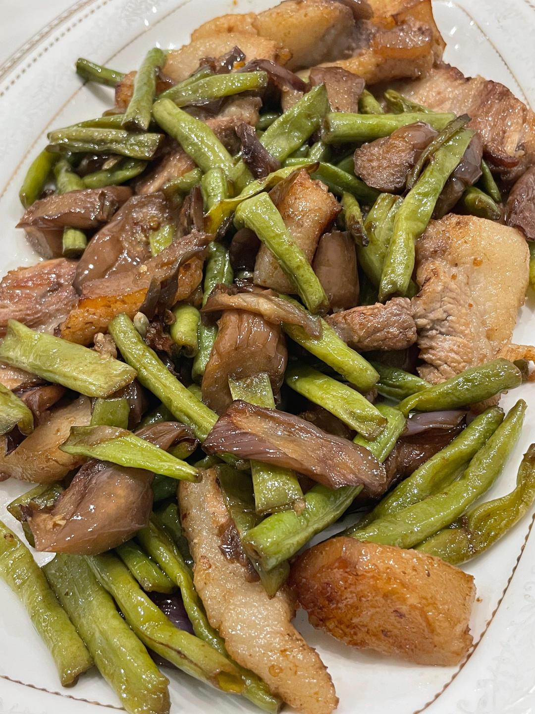 豆角烧茄子