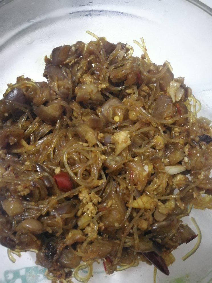 肉末茄子粉丝煲