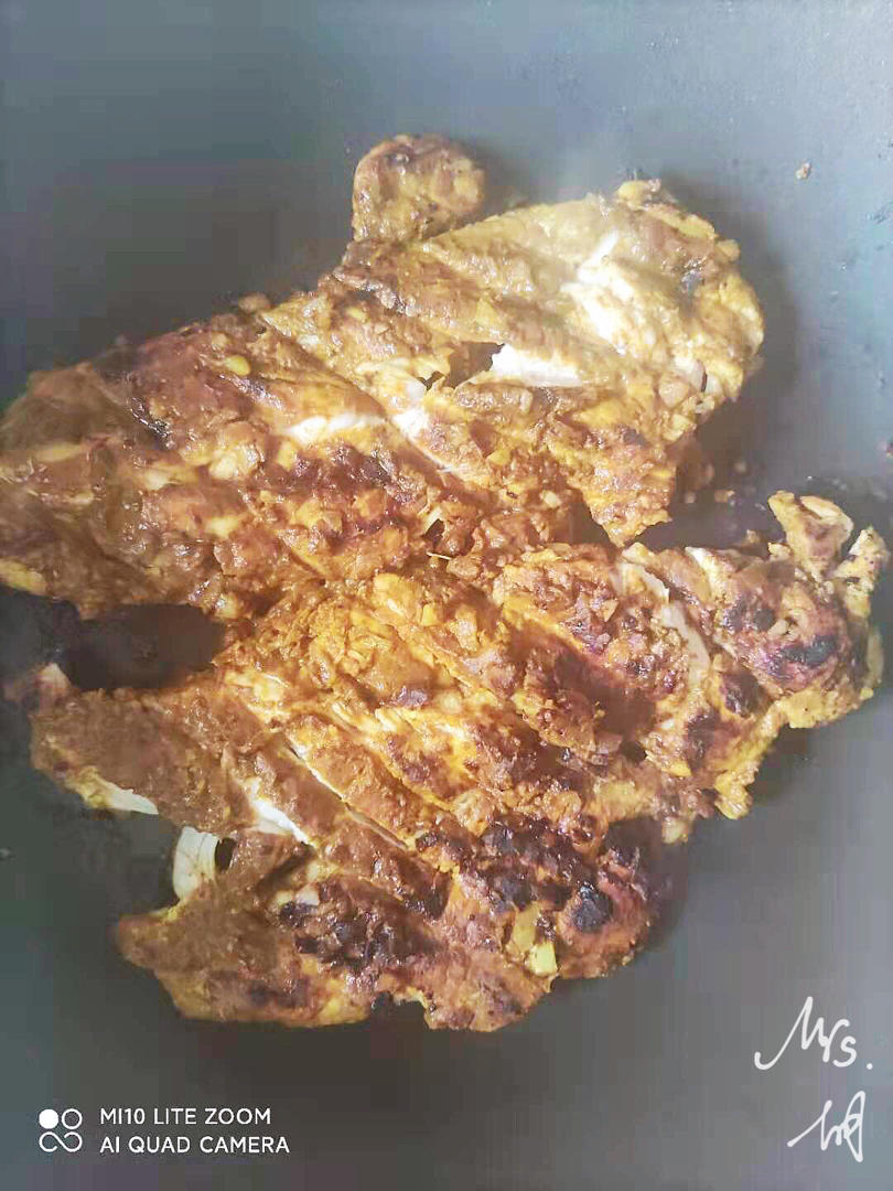【减脂花样吃】香煎咖喱酸奶鸡胸肉