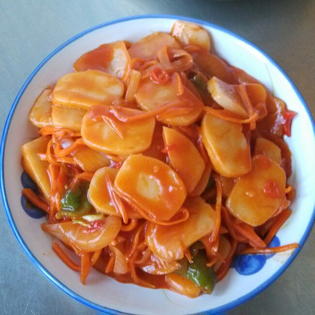 韩式辣酱炒年糕