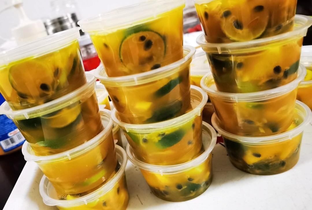 百香果柠檬青橘茶