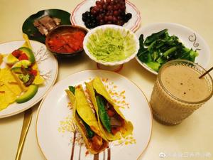 今天的墨西哥风味taco早餐和玉米片的做法 步骤1