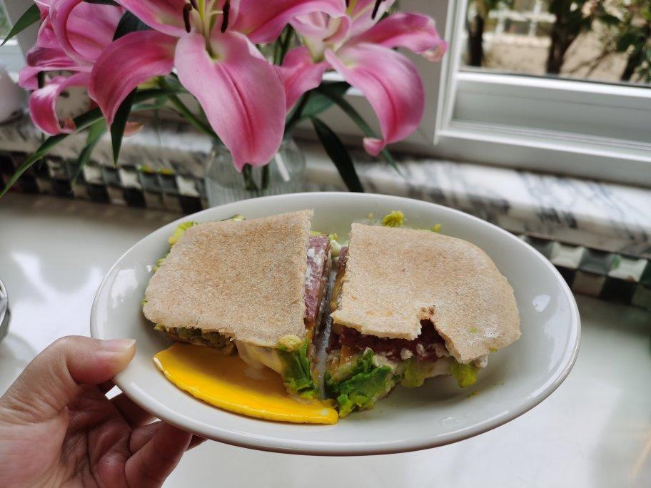 全麦帕尼尼 50%全麦饼胚无糖也可无油