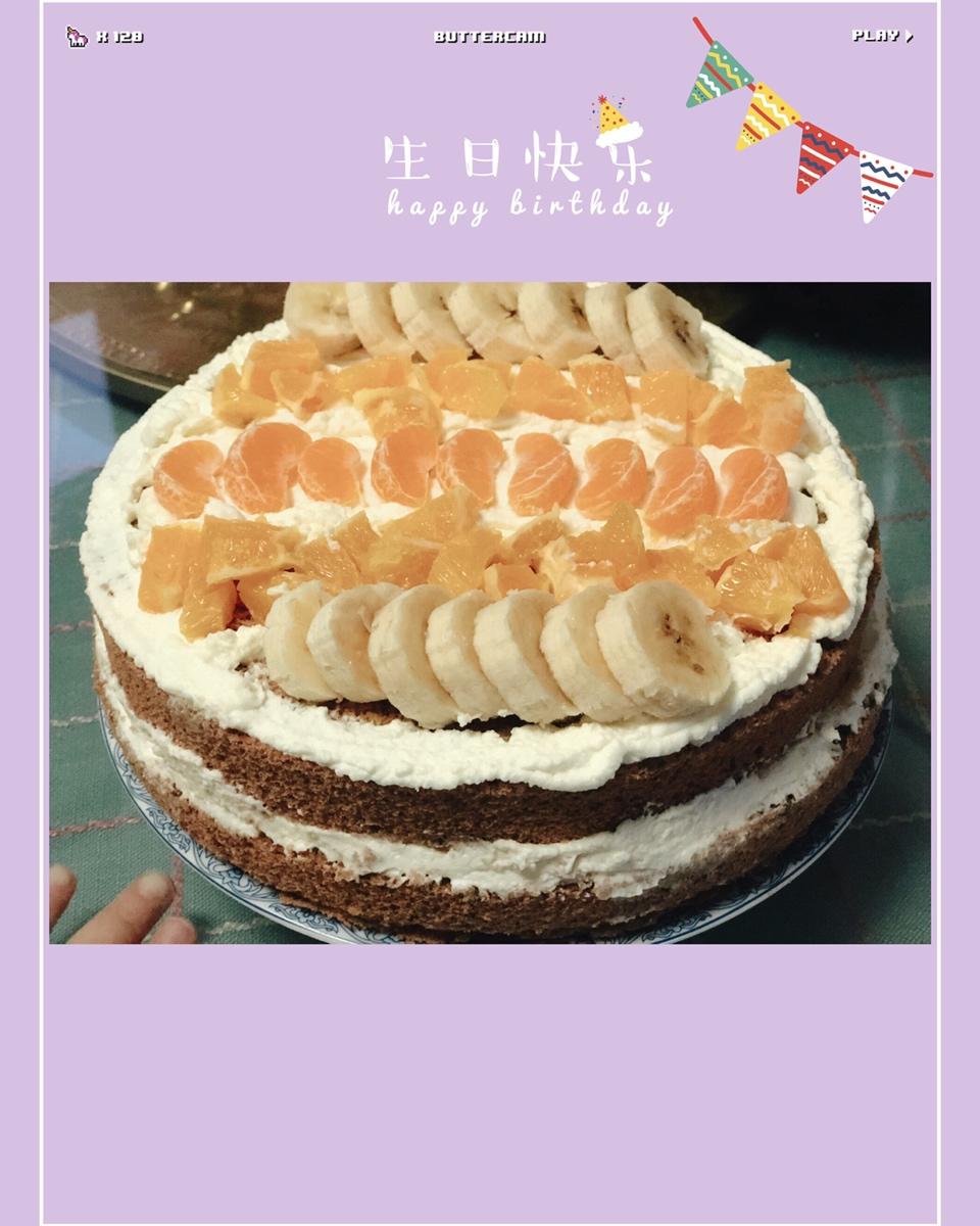6寸戚风蛋糕（2蛋）