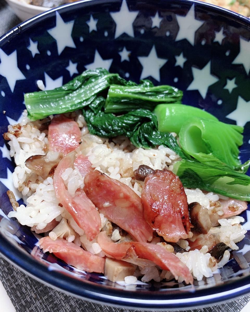 懒人必备～电饭煲腊肠焖饭