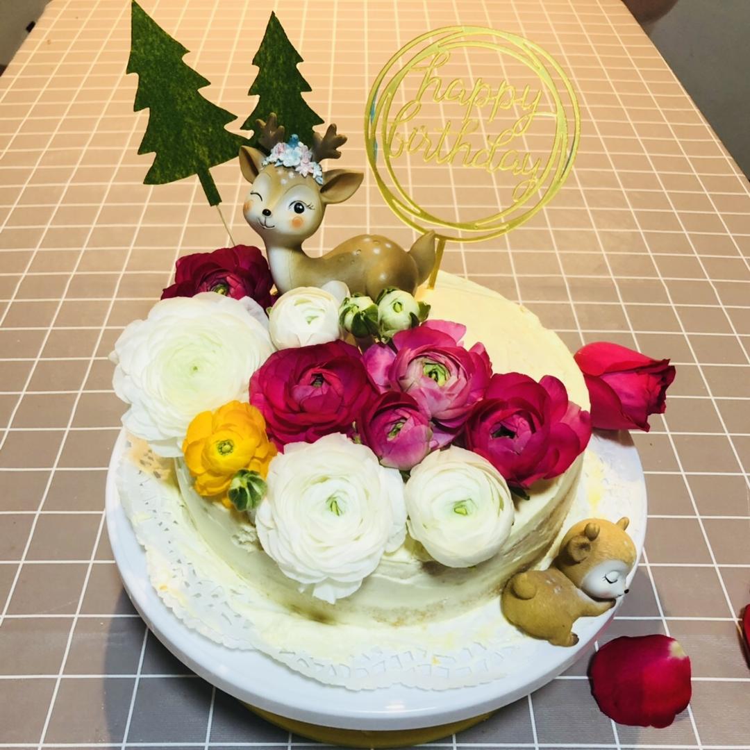 鲜花蛋糕