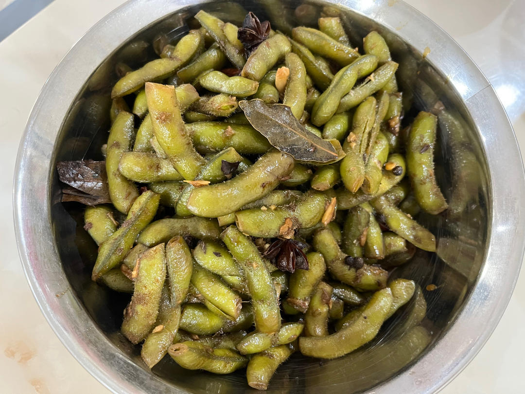 简单好吃的卤毛豆