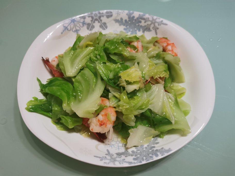 清爽卷心菜胡萝卜炒虾仁「好好吃饭健康瘦」