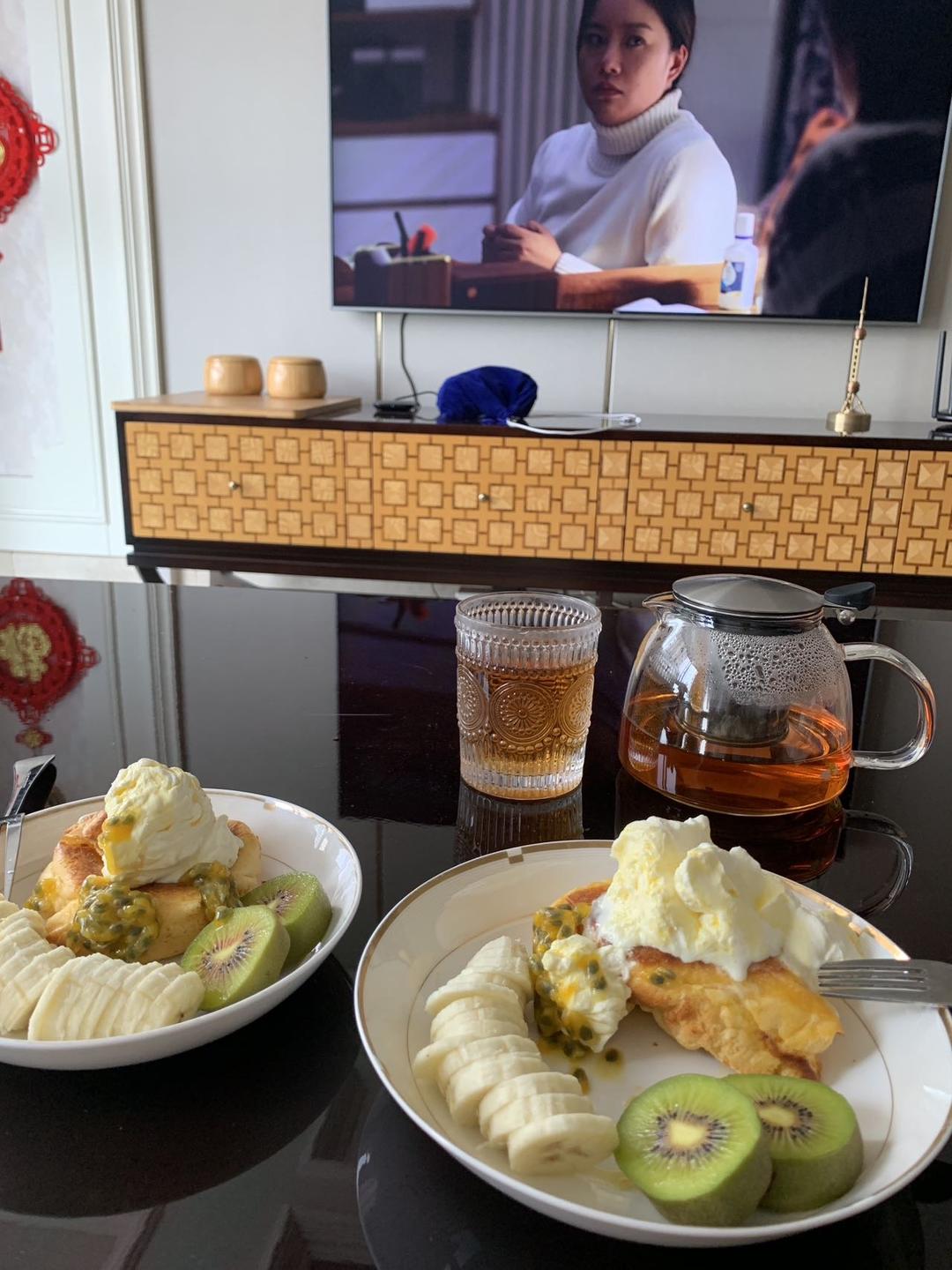 10分钟搞定网红舒芙蕾松饼🥞超松软『步骤详细附视频』『平底锅美食』