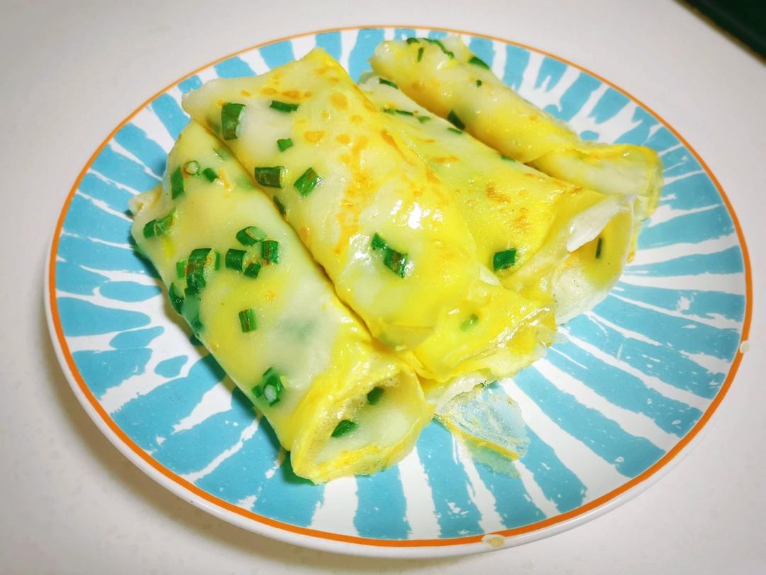 早餐香葱鸡蛋饼