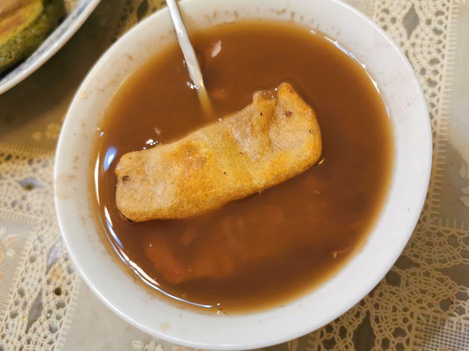 烤年糕红豆汤